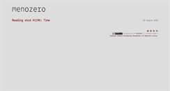 Desktop Screenshot of menozero.net